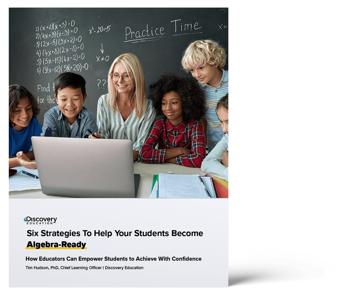 Six Strategies to Help Your Students Become Algebra Ready Guide cover left